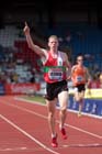 Andy Vernon wins the 5000 metres at the Sainsbury's British Championships, Birmingham.
